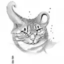 "twenty one" number tattoo design idea