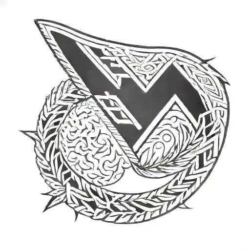 chevron arm band tribal tattoo tattoo design idea