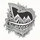 chevron arm band tribal tattoo tattoo design idea