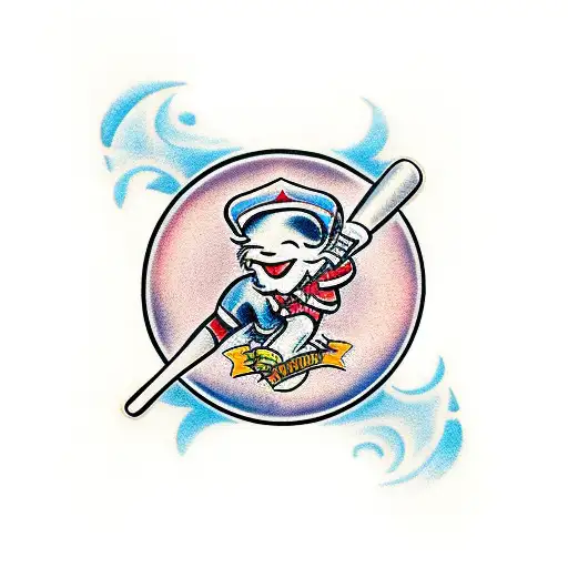 baseball tattoo design idea