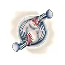 baseball tattoo design idea
