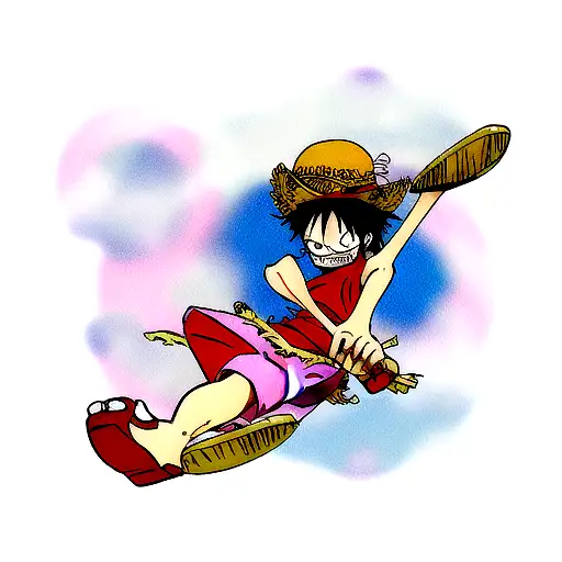 luffy one piece tattoo design idea