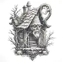 Baba Yaga tattoo design idea