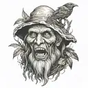 Baba Yaga tattoo design idea