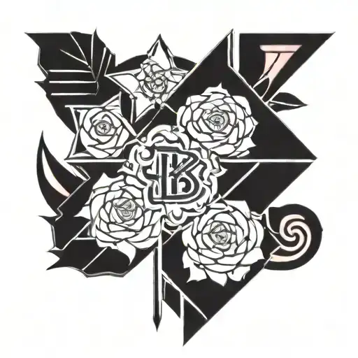 Blackpink logo tattoo design idea