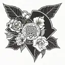 Blackpink logo tattoo design idea