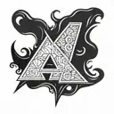 Blackpink logo tattoo design idea