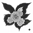 Blackpink logo tattoo design idea