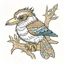 kookaburra tattoo design idea