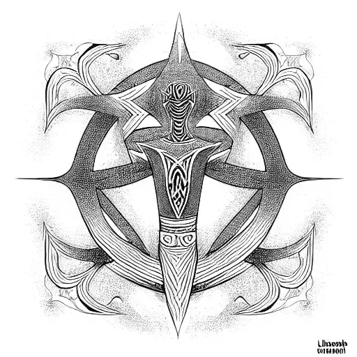 Ankh Symbol tattoo design idea