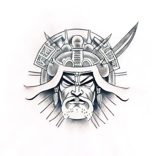 Spartan warrior tattoo design idea