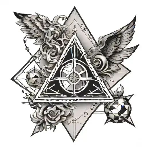 Alchemy symbols forming a geometric pattern around the philosopher's stone alchemy symbol tattoo design idea