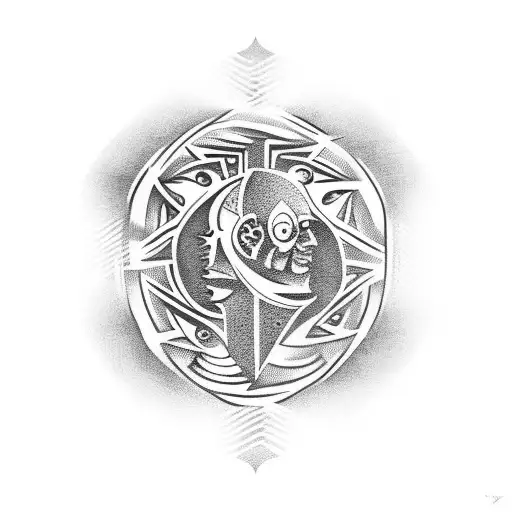 philosopher's stone tattoo design idea