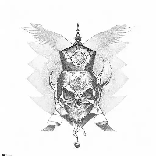 philosopher's stone tattoo design idea