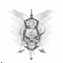 philosopher's stone tattoo design idea