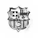 FC Barcelona tattoo design idea