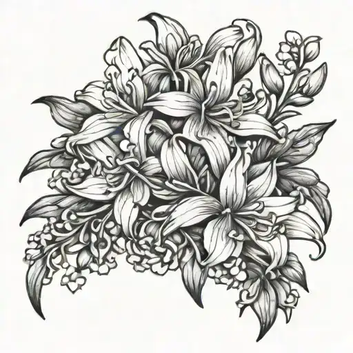 hyacinths flowers forearm tattoo please tattoo design idea