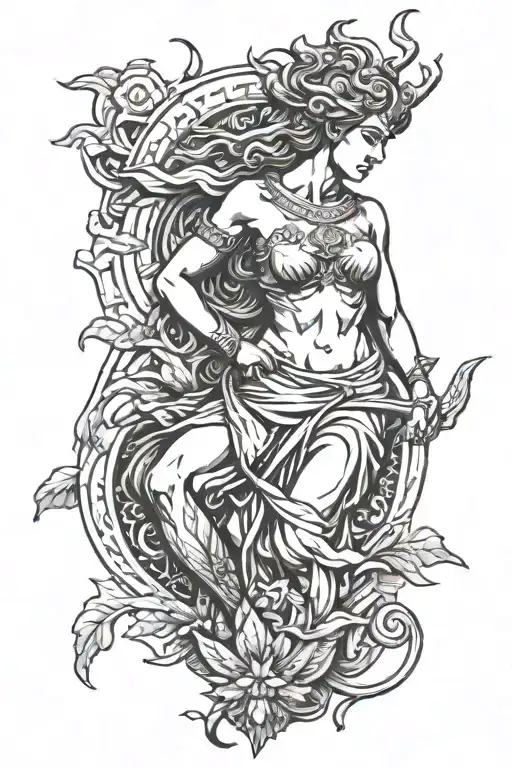 Greek mythology inspired tattoo tattoo design idea