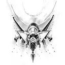 f-14 aircraft tattoo design idea