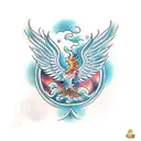 Chinese phoenix tattoo design idea