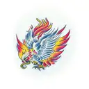 Chinese phoenix tattoo design idea