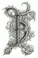 number 8 tattoo design idea