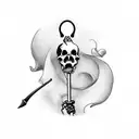 Grim Reaper with dildo tattoo design idea