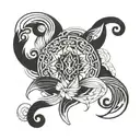 karma tattoo design idea