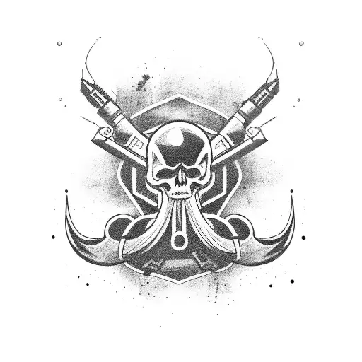 sniper tattoo design idea