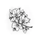 Cherry Blossom tattoo design idea
