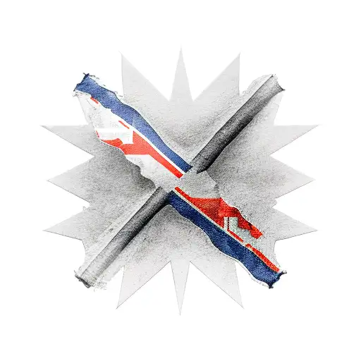 world war 2 battlefield with british flag tattoo design idea