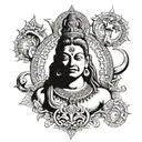 maha mantra shiv ji tattoo design idea