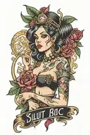 slut BBC only tattoo design idea