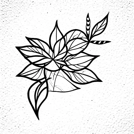 plants tattoo design idea