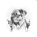 cane corso tattoo design idea