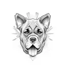 cane corso tattoo design idea