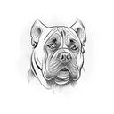 cane corso tattoo design idea