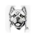 full body cane corso tattoo design idea