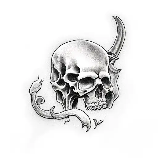 Grim Reaper tattoo design idea