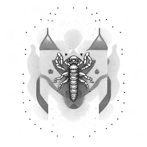 lighter scorpio tattoo design idea