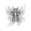 lighter scorpio tattoo design idea