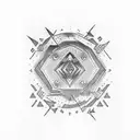 arm tatoo  atacama desert iluminated by crux constellation tattoo design idea