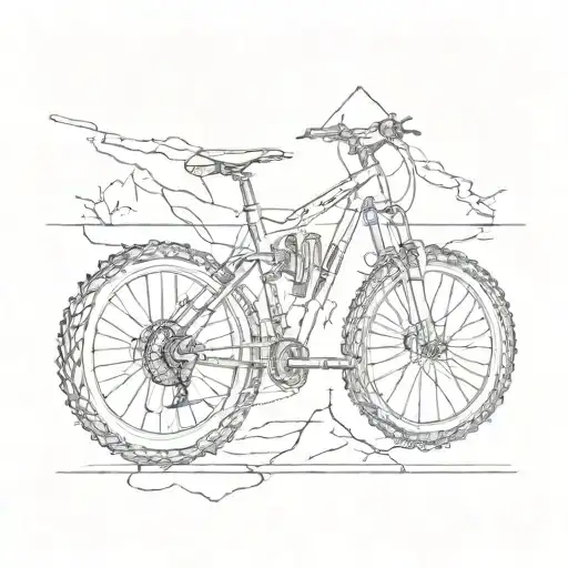 adrenaline molecular structure tattoo incorporating big trail bikes tattoo design idea