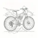 adrenaline molecular structure tattoo incorporating big trail bikes tattoo design idea