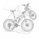 adrenaline molecular structure tattoo incorporating big trail bikes tattoo design idea