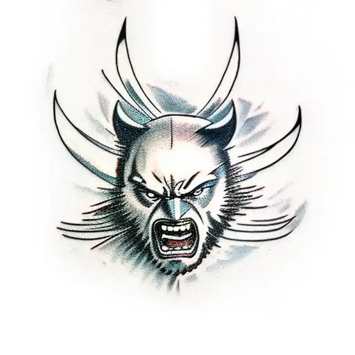 Wolverine (animal) tattoo design idea