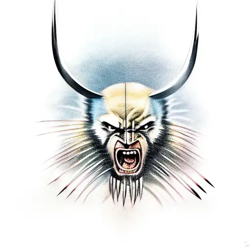 Wolverine (animal) tattoo design idea