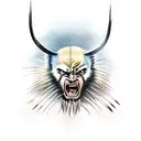 Wolverine (animal) tattoo design idea
