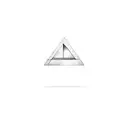 the words Serenity, Courage, Wisdom in a triangle then an equal symbol and the letter k tattoo design idea