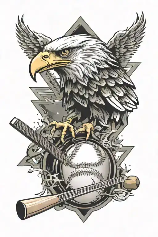 eagles music, brain tumor, baseball diamond, college, physics tattoo design idea